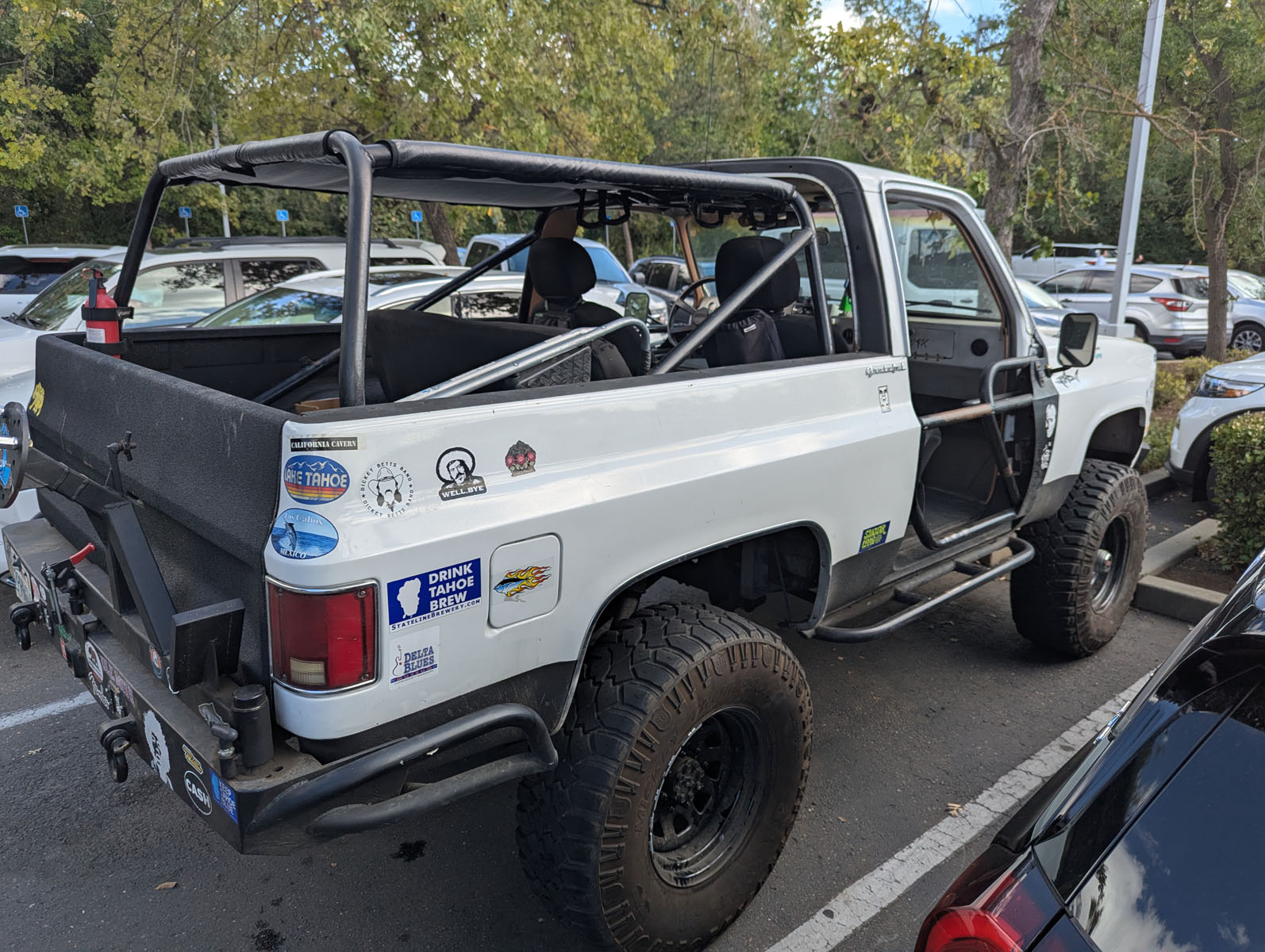 View of the Truck from the Rear Passenger Side